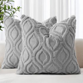 Gray Faux-Wool Pillow Covers — Set of 2 Gray Faux-Wool Pillow Covers — Set of 2