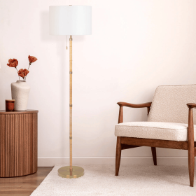 Stellar Wood & Rattan Floor Lamp Stellar Wood & Rattan Floor Lamp