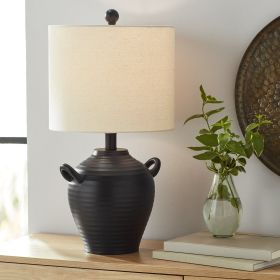 Black Ceramic Vessel Table Lamp Black Ceramic Vessel Table Lamp